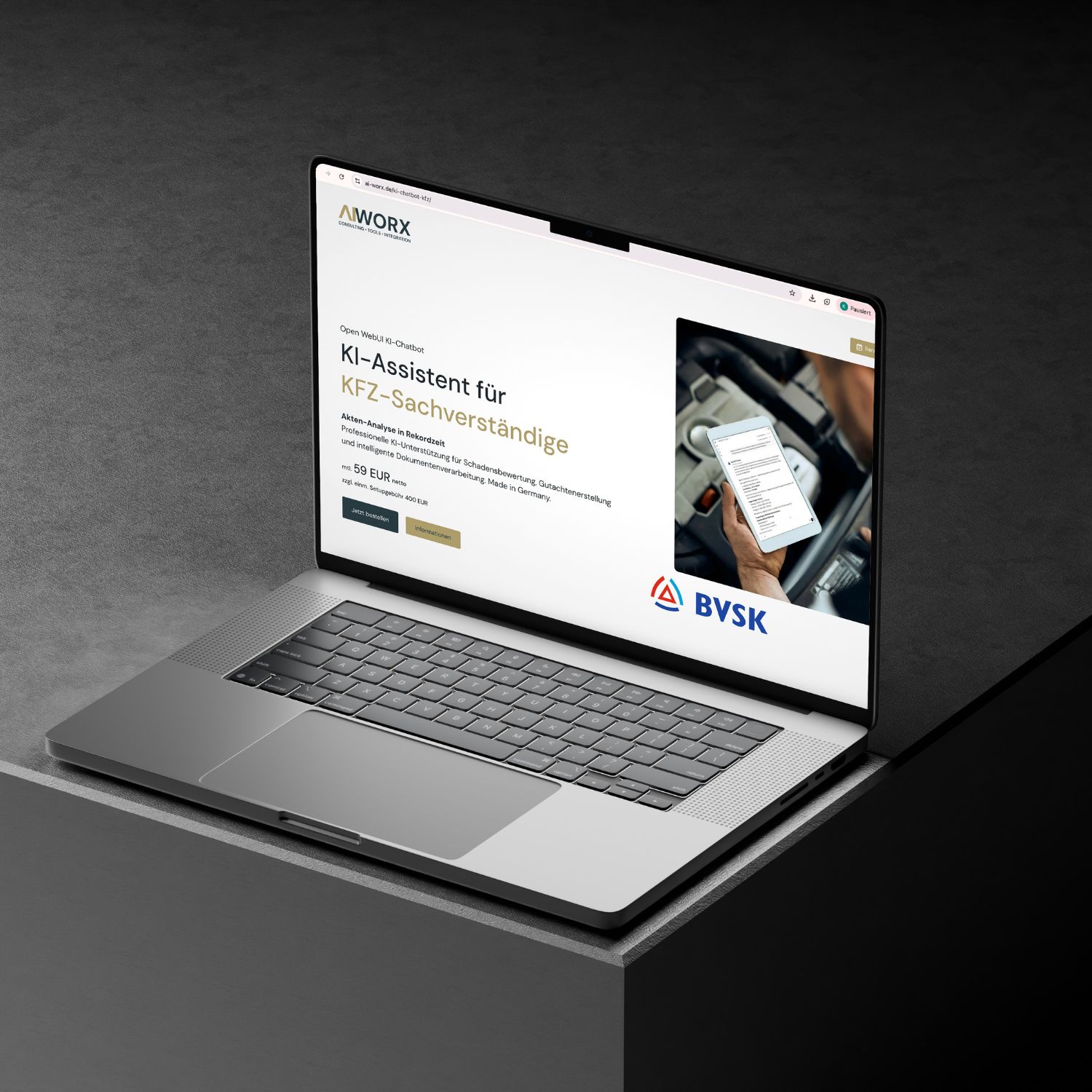 KI-Lösungen von AIWORX für Kfz-Sachverständige